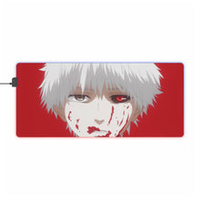 Load image into Gallery viewer, kaneki with white hair RGB LED Mouse Pad (Desk Mat)

