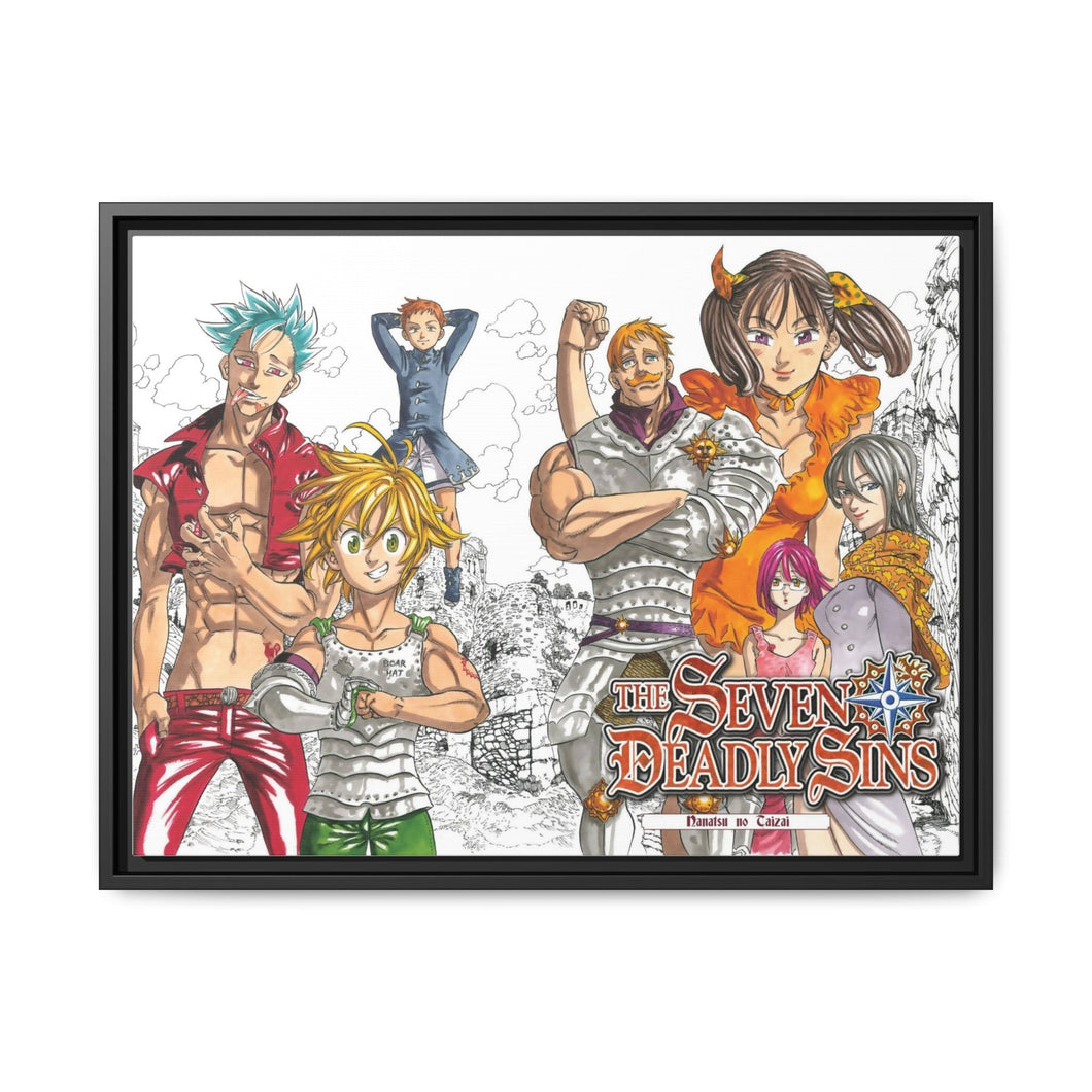 The Sins are all here Canvas Framed Art Print