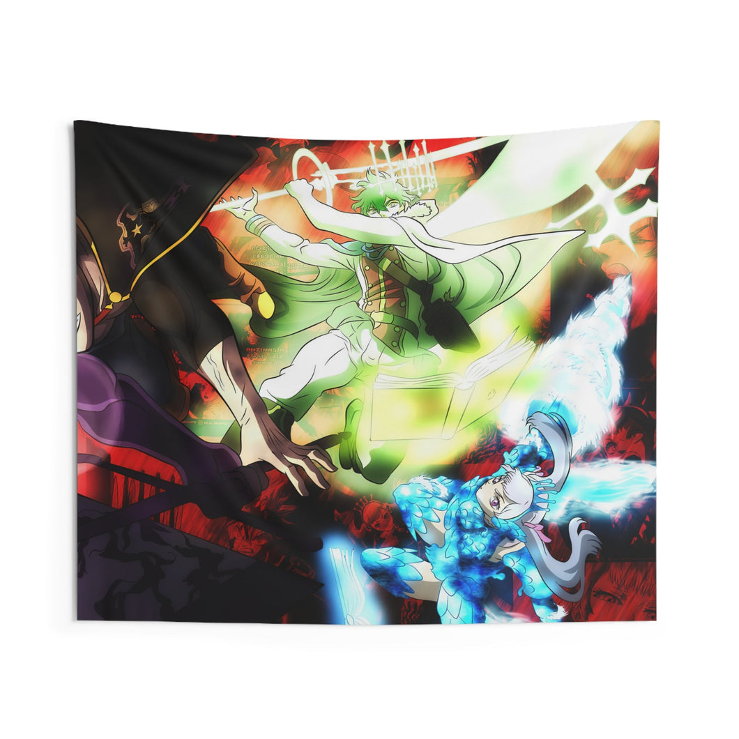 Black Clover Asta, Noelle Silva, Yuno Indoor Wall Tapestry