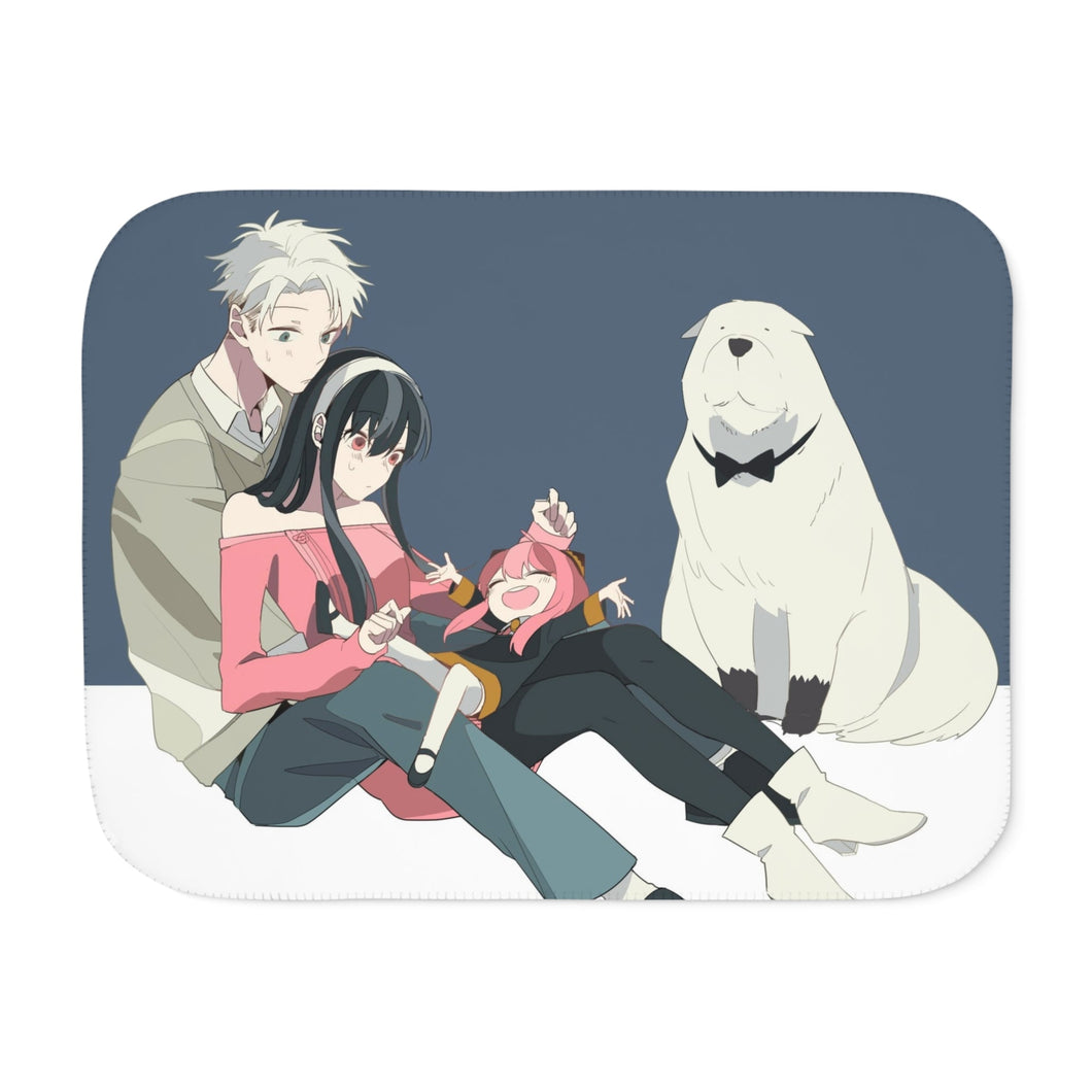 Anime Spy x Family Sherpa Blanket