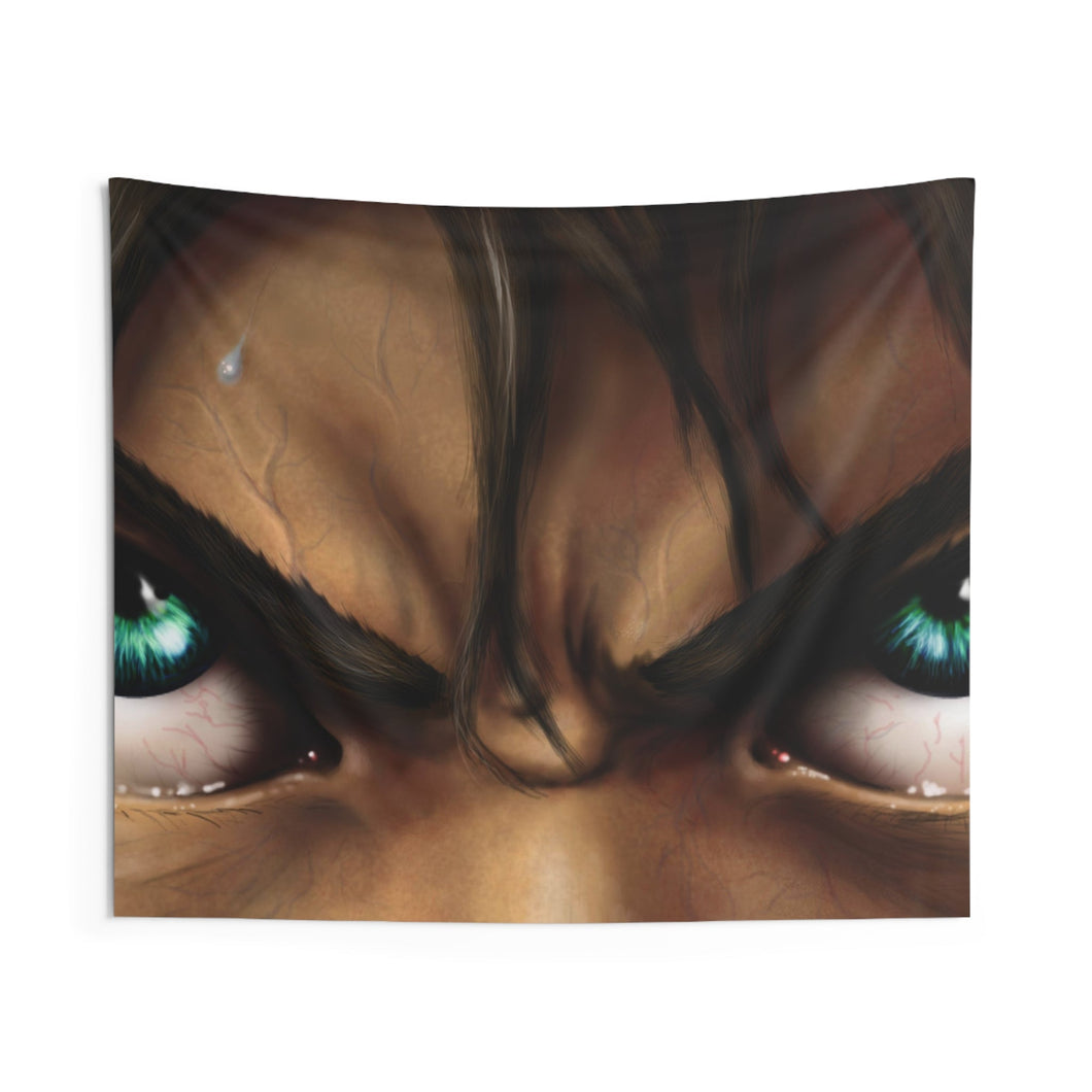 Eren Yeager's eyes Indoor Wall Tapestry