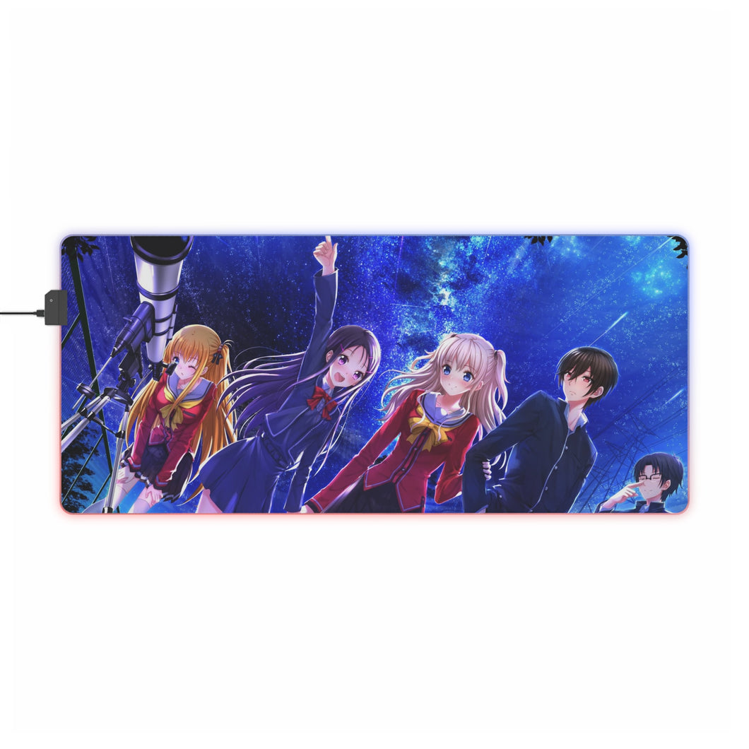 Charlotte Nao Tomori, Ayumi Otosaka, Joujirou Takajou RGB LED Mouse Pad (Desk Mat)