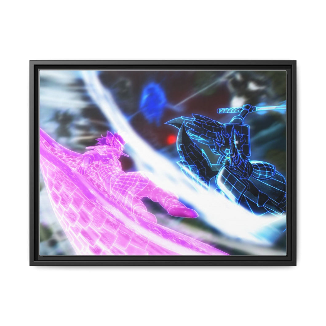 Sasuke vs Madara Susanoo Canvas Framed Art Print