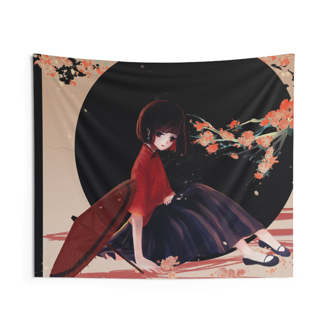 Big Fish & Begonia Indoor Wall Tapestry
