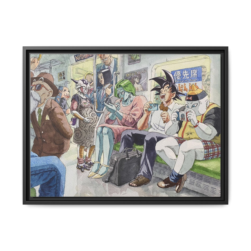 Anime Dragon Ball Canvas Framed Art Print