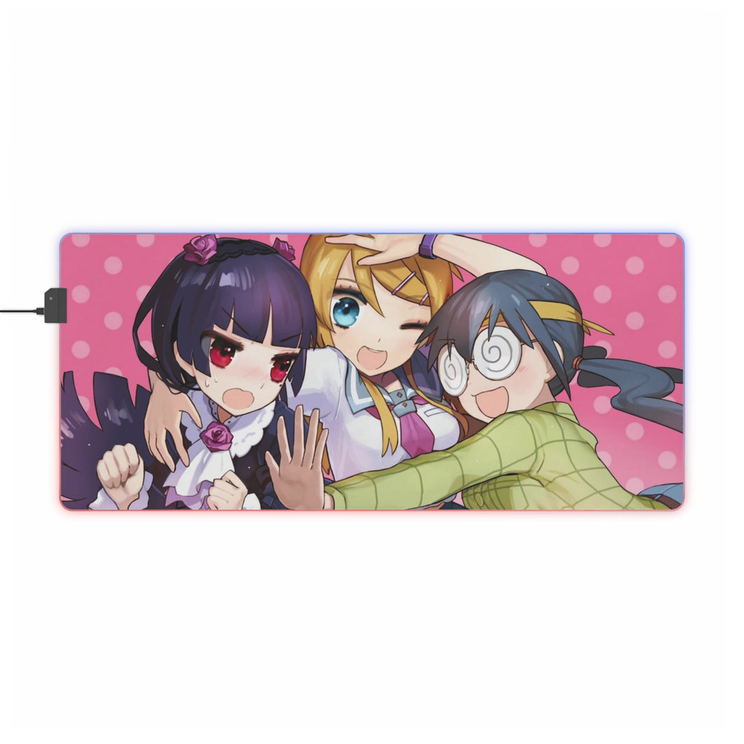 Oreimo Kirino Kousaka, Saori Makishima RGB LED Mouse Pad (Desk Mat)