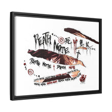 Load image into Gallery viewer, Death Note Canvas Framed Art Print
