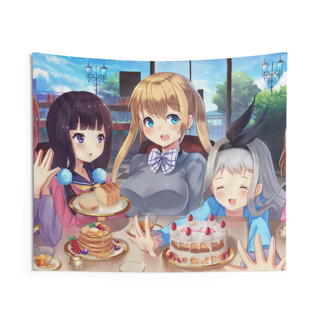 Blend S Maika Sakuranomiya, Kaho Hinata, Mafuyu Hoshikawa, Hideri Kanzaki, Miu Amano Indoor Wall Tapestry