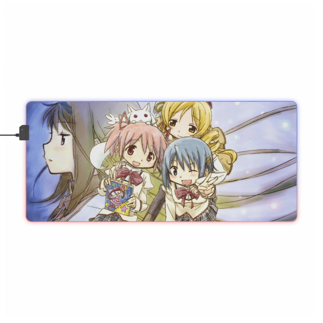 Puella Magi Madoka Magica RGB LED Mouse Pad (Desk Mat)