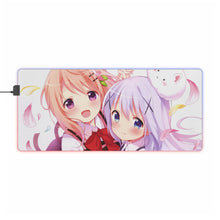 Load image into Gallery viewer, Is the Order a Rabbit? RGB LED Mouse Pad (Desk Mat)
