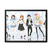Load image into Gallery viewer, Nisekoi Chitoge Kirisaki, Kosaki Onodera, Seishirou Tsugumi, Marika Tachibana, Ruri Miyamoto Canvas Framed Art Print
