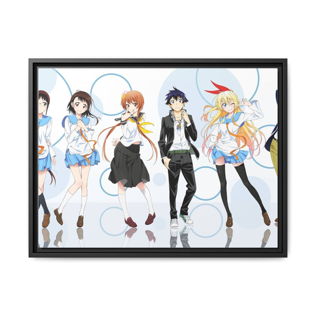 Nisekoi Chitoge Kirisaki, Kosaki Onodera, Seishirou Tsugumi, Marika Tachibana, Ruri Miyamoto Canvas Framed Art Print