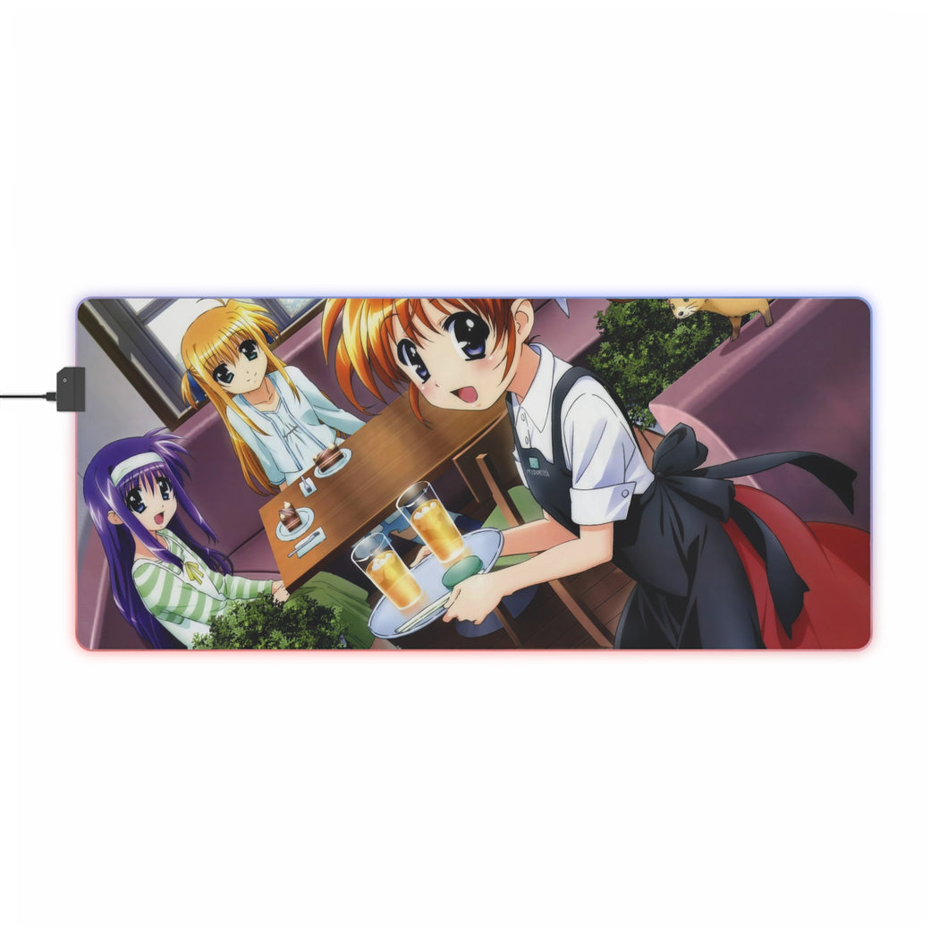 Magical Girl Lyrical Nanoha RGB LED Mouse Pad (Desk Mat)