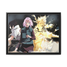 Load image into Gallery viewer, Team 7: Sasuke,Sakura and Naruto Canvas Framed Art Print
