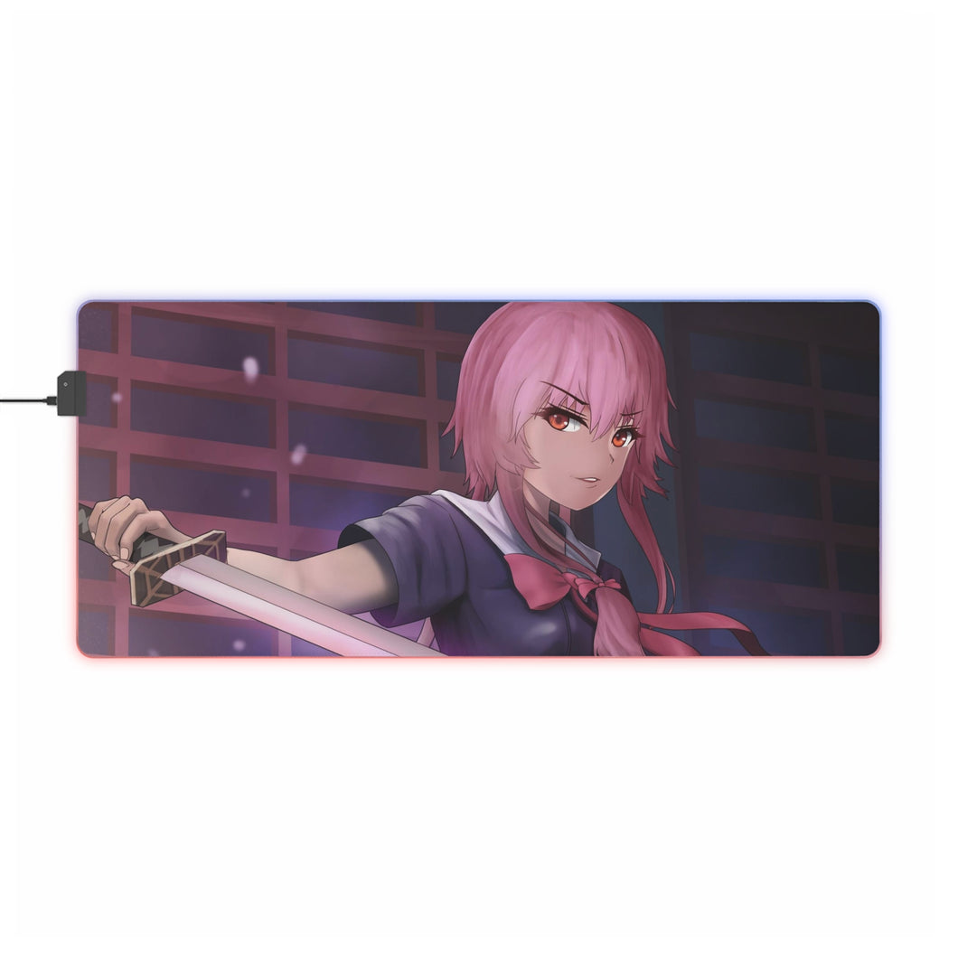 Mirai Nikki Yuno Gasai RGB LED Mouse Pad (Desk Mat)