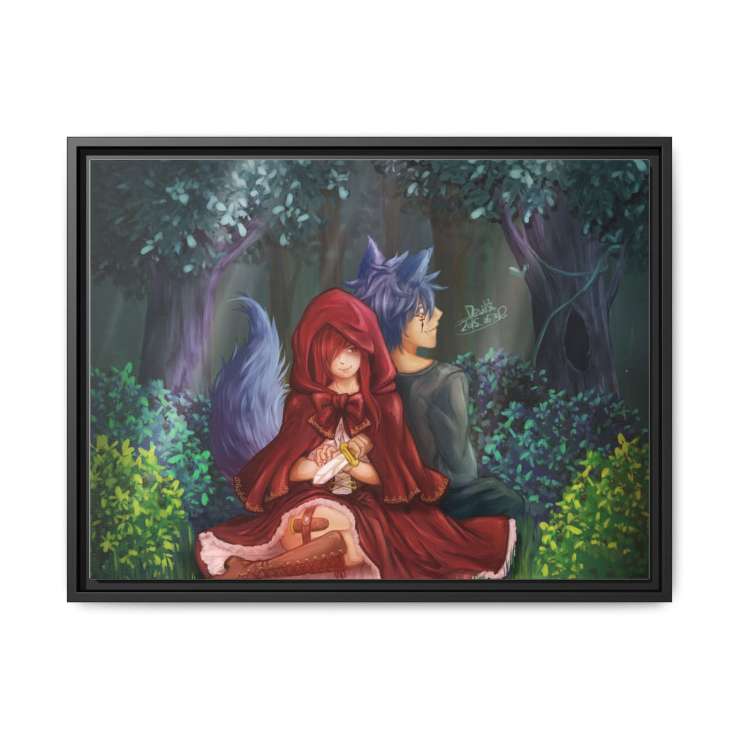 Anime Fairy Tailr Canvas Framed Art Print