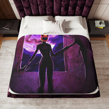 Load image into Gallery viewer, Celty in Moonlight Sherpa Blanket
