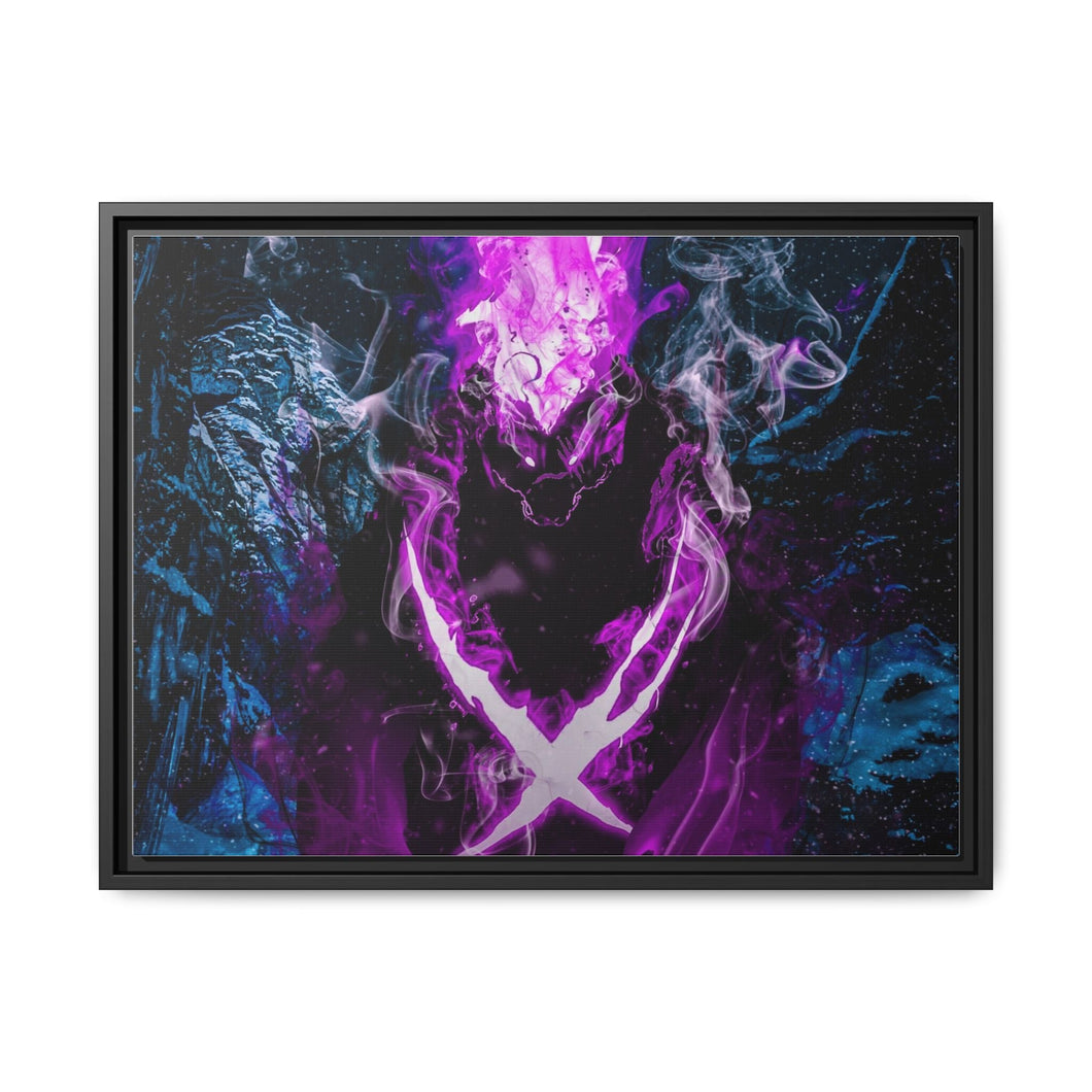 Anime Solo Leveling Canvas Framed Art Print
