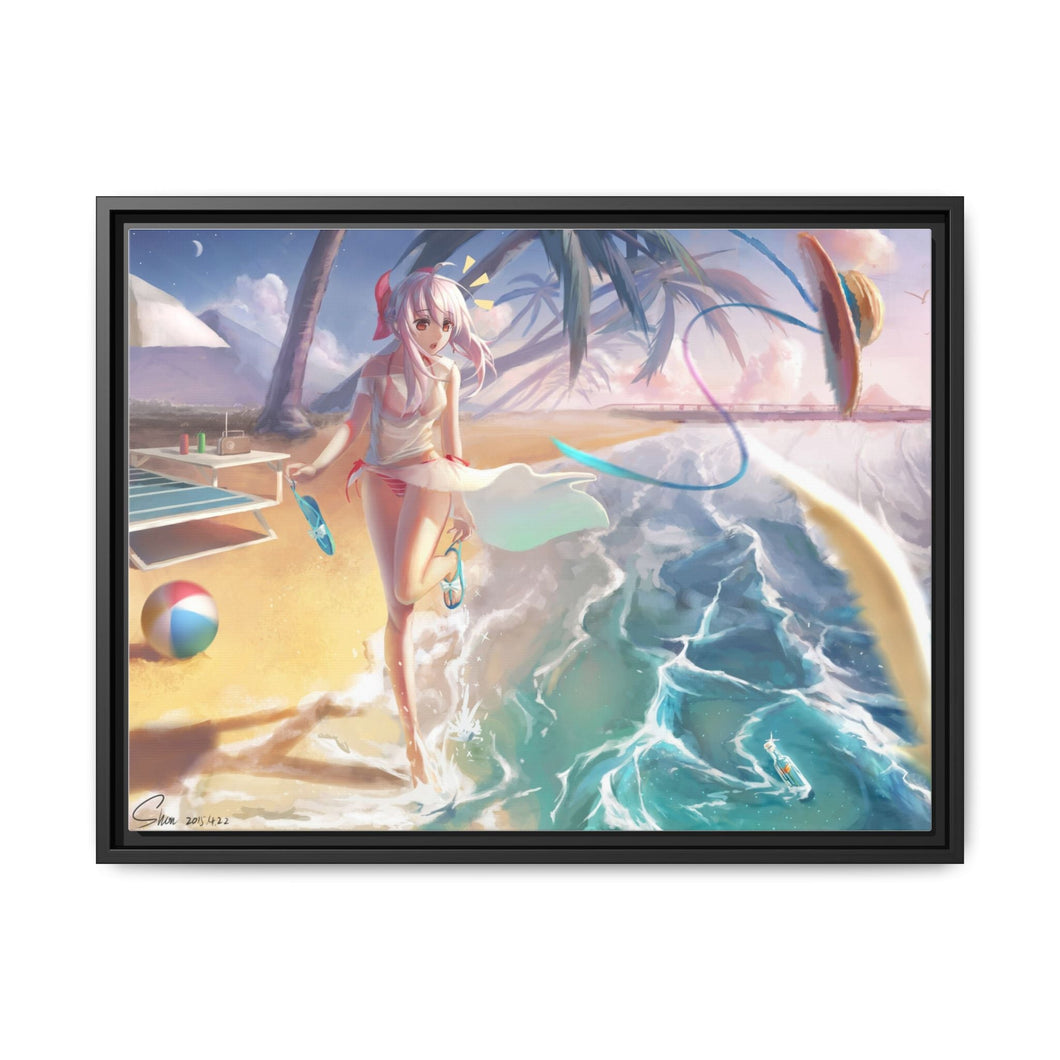 Paradise Breeze Canvas Framed Art Print