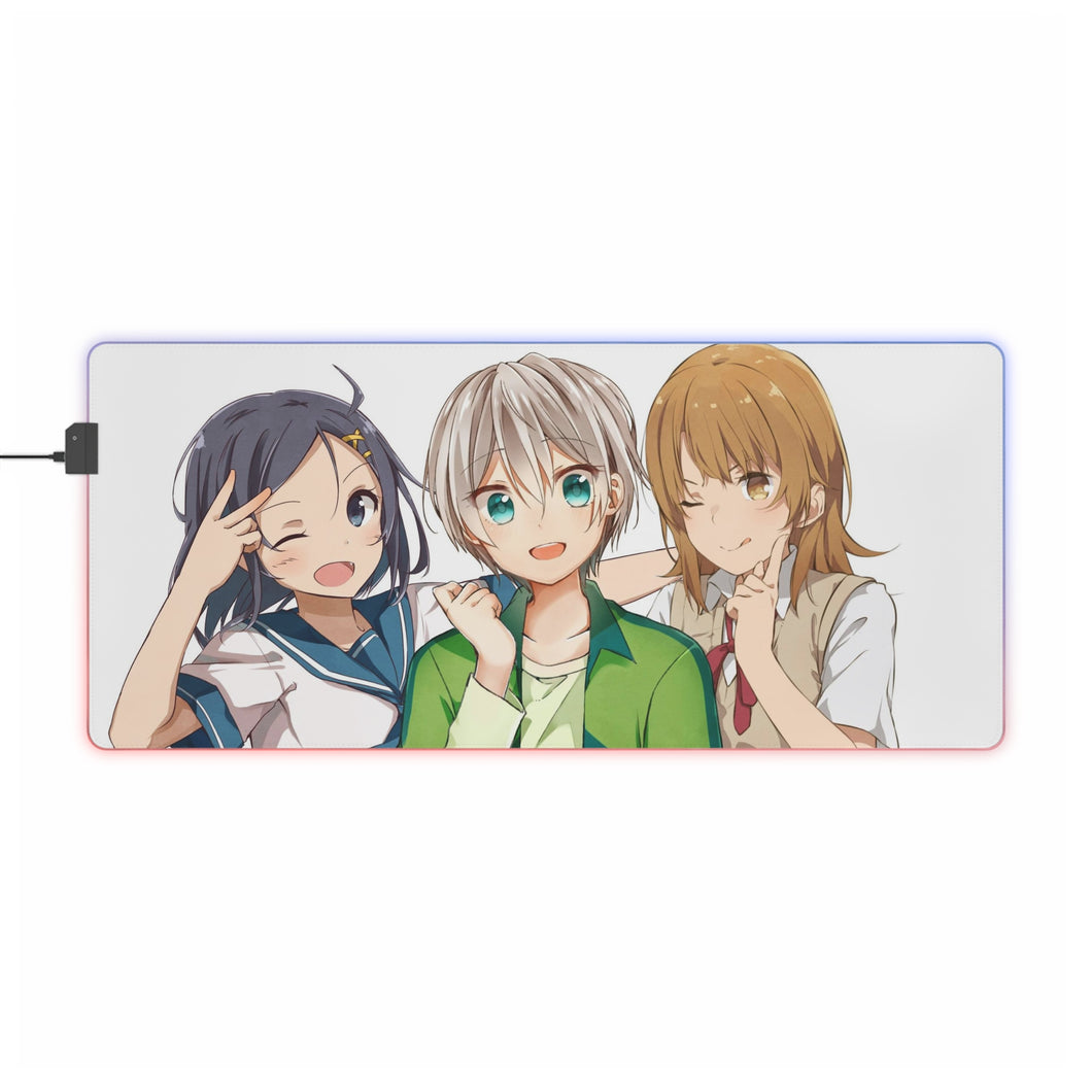 My Teen Romantic Comedy SNAFU Saika Totsuka, Komachi Hikigaya RGB LED Mouse Pad (Desk Mat)