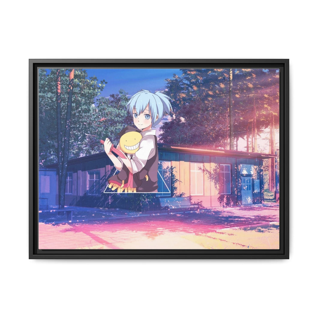 Anime Assassination Classroom Canvas Framed Art Print