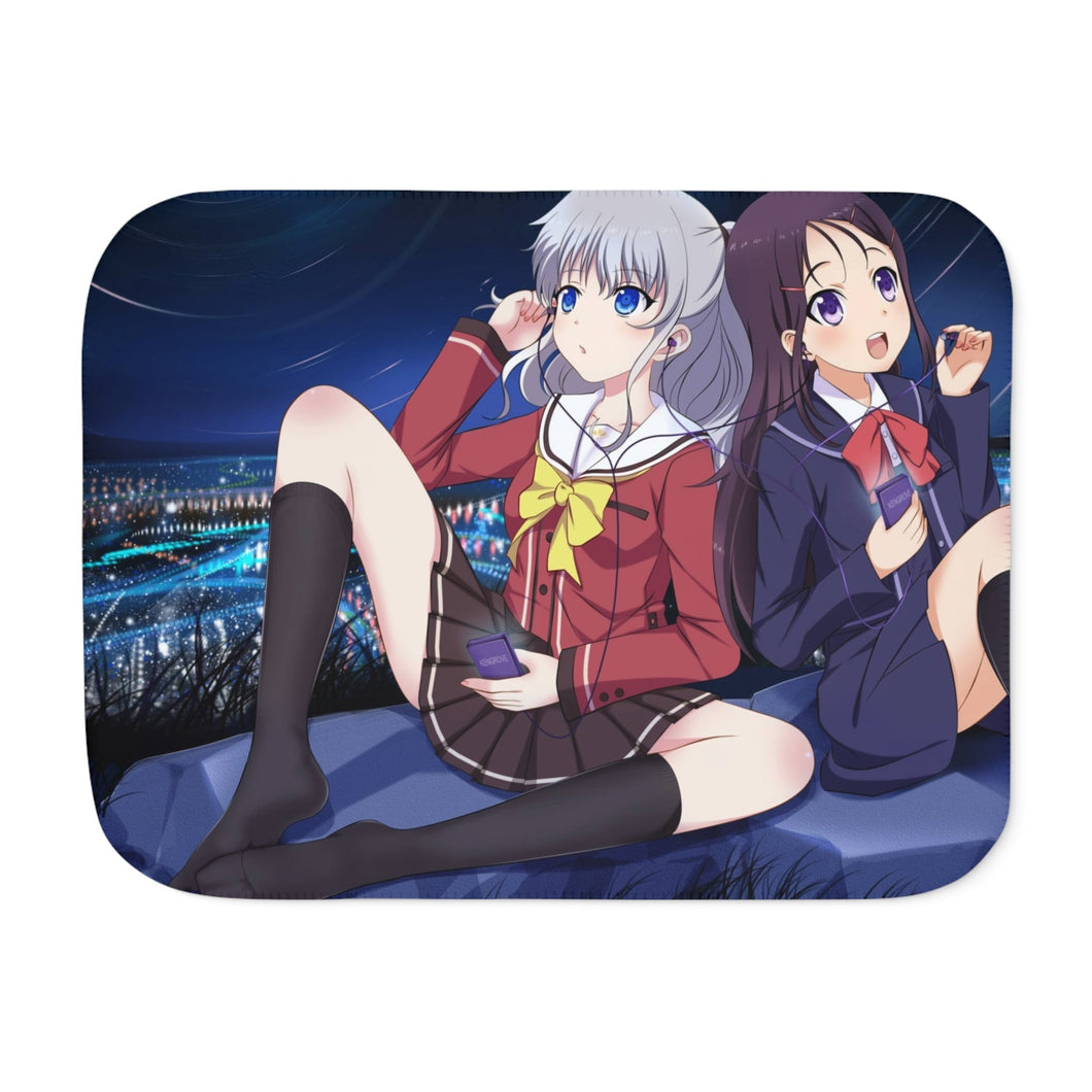 Charlotte (Anime) Main Girls Sherpa Blanket