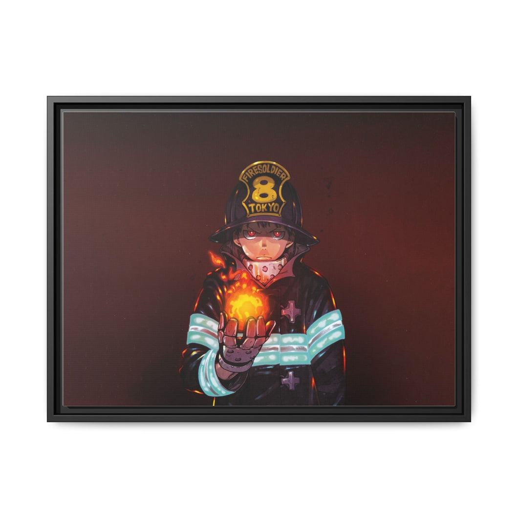 Fire Force Canvas Framed Art Print