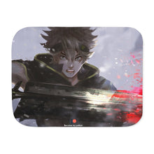 Load image into Gallery viewer, Black Clover Asta Sherpa Blanket
