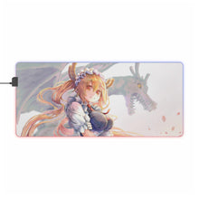 Load image into Gallery viewer, Miss Kobayashi's Dragon Maid Kobayashi San Chi No Maid Dragon, Tohru RGB LED Mouse Pad (Desk Mat)

