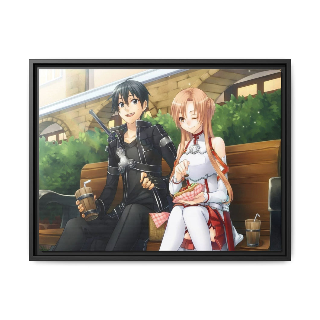 Sword Art Online Asuna Yuuki Canvas Framed Art Print