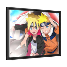 Load image into Gallery viewer, Naruto and Boruto Canvas Framed Art Print
