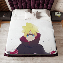Load image into Gallery viewer, Boruto Uzamaki Sherpa Blanket
