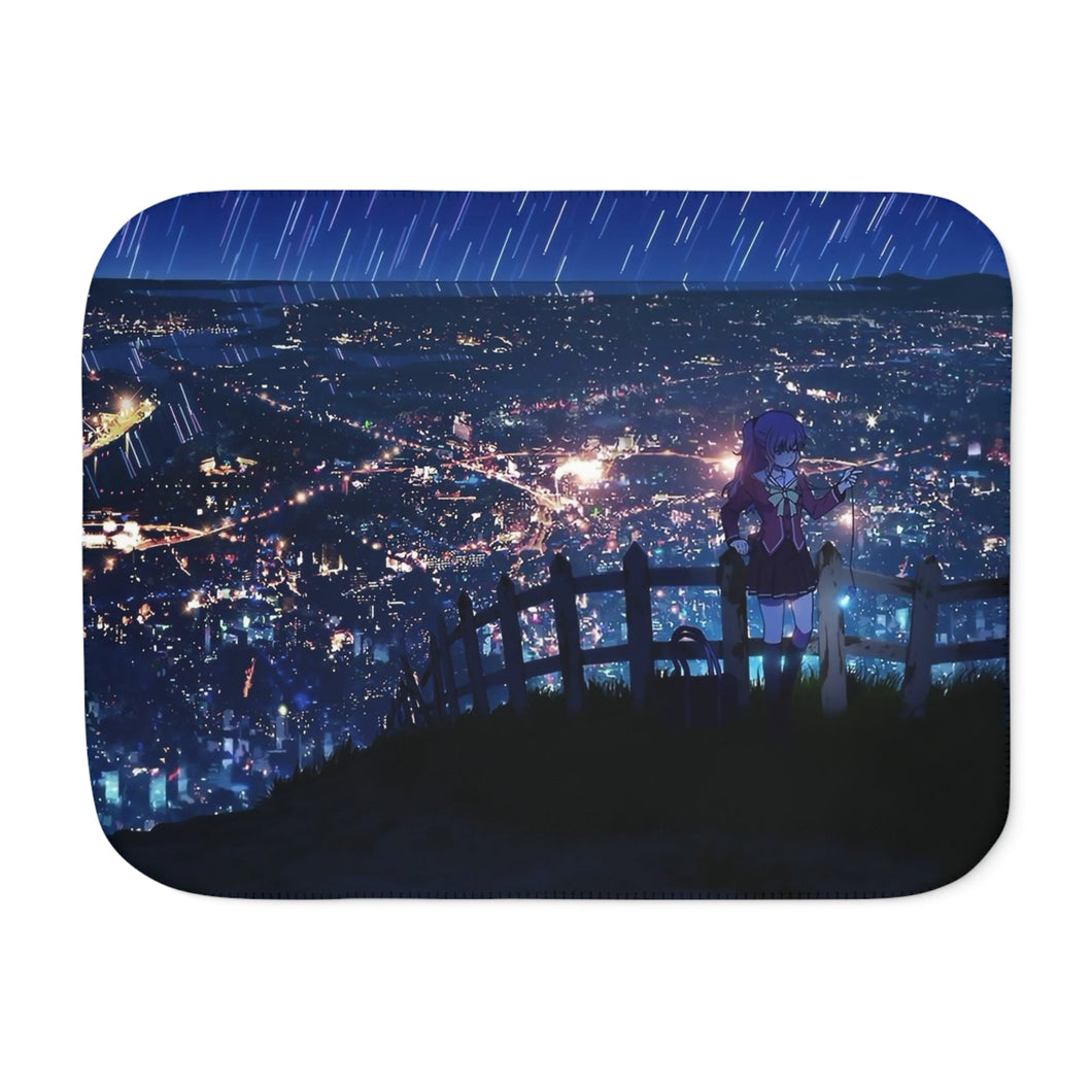 Nao Tomori city the back Sherpa Blanket
