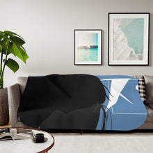 Load image into Gallery viewer, Chiyuki Silhouette Sherpa Blanket
