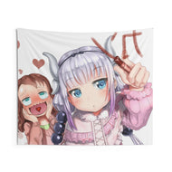 Miss Kobayashi's Dragon Maid Kanna Kamui, Kobayashi San Chi No Maid Dragon, Riko Saikawa Indoor Wall Tapestry