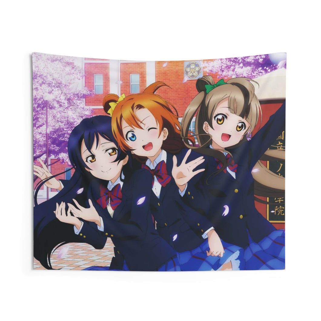 Love Live! Kotori Minami, Umi Sonoda, Honoka Kousaka Indoor Wall Tapestry