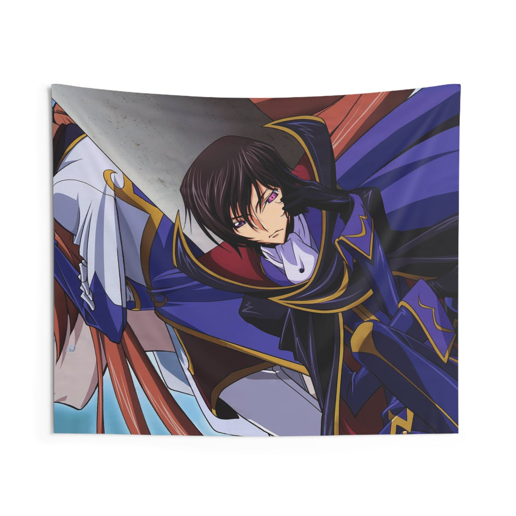 Code Geass Lelouch Lamperouge, Jeremiah Gottwald, Shirley Fenette Indoor Wall Tapestry