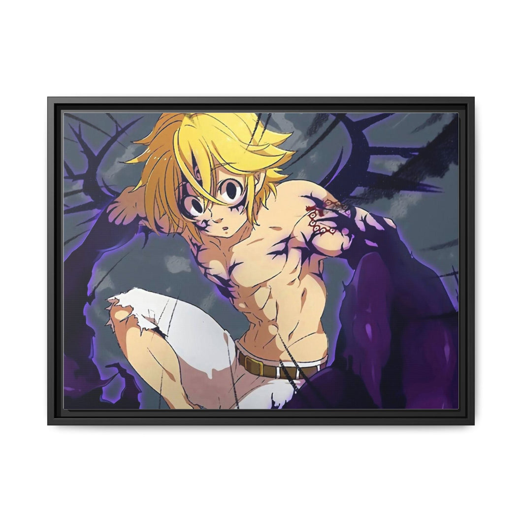 Meliodas Evil Power - Season 1 Canvas Framed Art Print