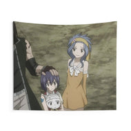 Fairy Tail Wendy Marvell, Charles, Gajeel Redfox Indoor Wall Tapestry