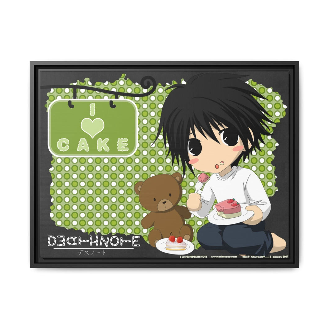 L Canvas Framed Art Print