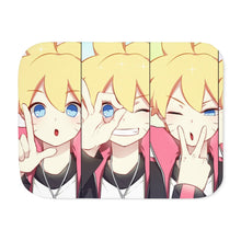 Load image into Gallery viewer, Boruto Sherpa Blanket
