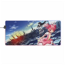 Load image into Gallery viewer, Puella Magi Madoka Magica Homura Akemi, Madoka Kaname RGB LED Mouse Pad (Desk Mat)

