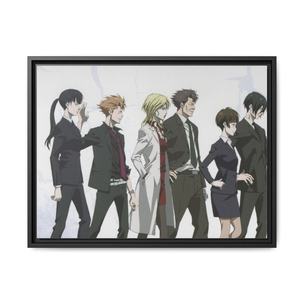 Psycho- Pass Main Members Canvas Framed Art Print