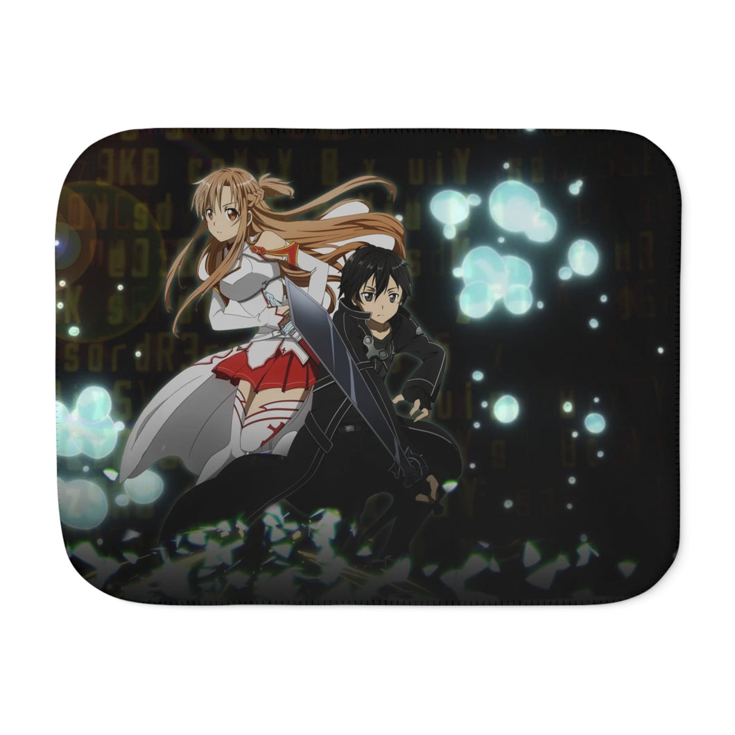 Asuna and Kirito Sherpa Blanket