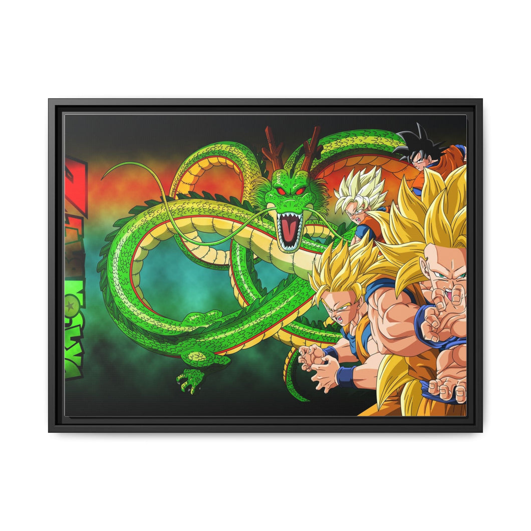 Goku's Journey Canvas Framed Art Print