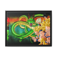 Goku's Journey Canvas Framed Art Print