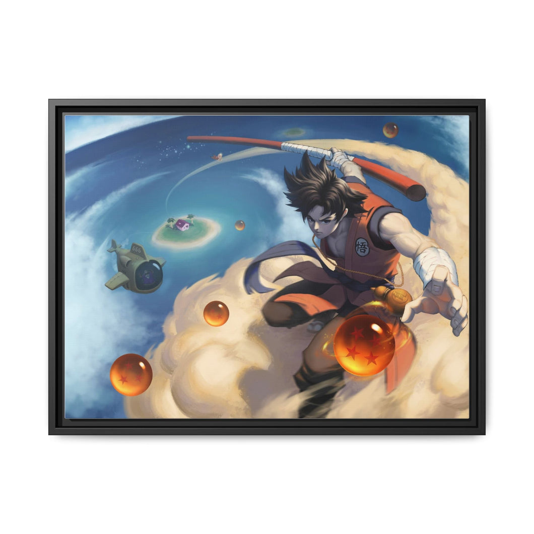 Anime Dragon Ball Canvas Framed Art Print