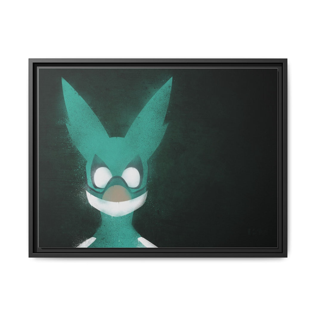 Izuku (Deku) Canvas Framed Art Print