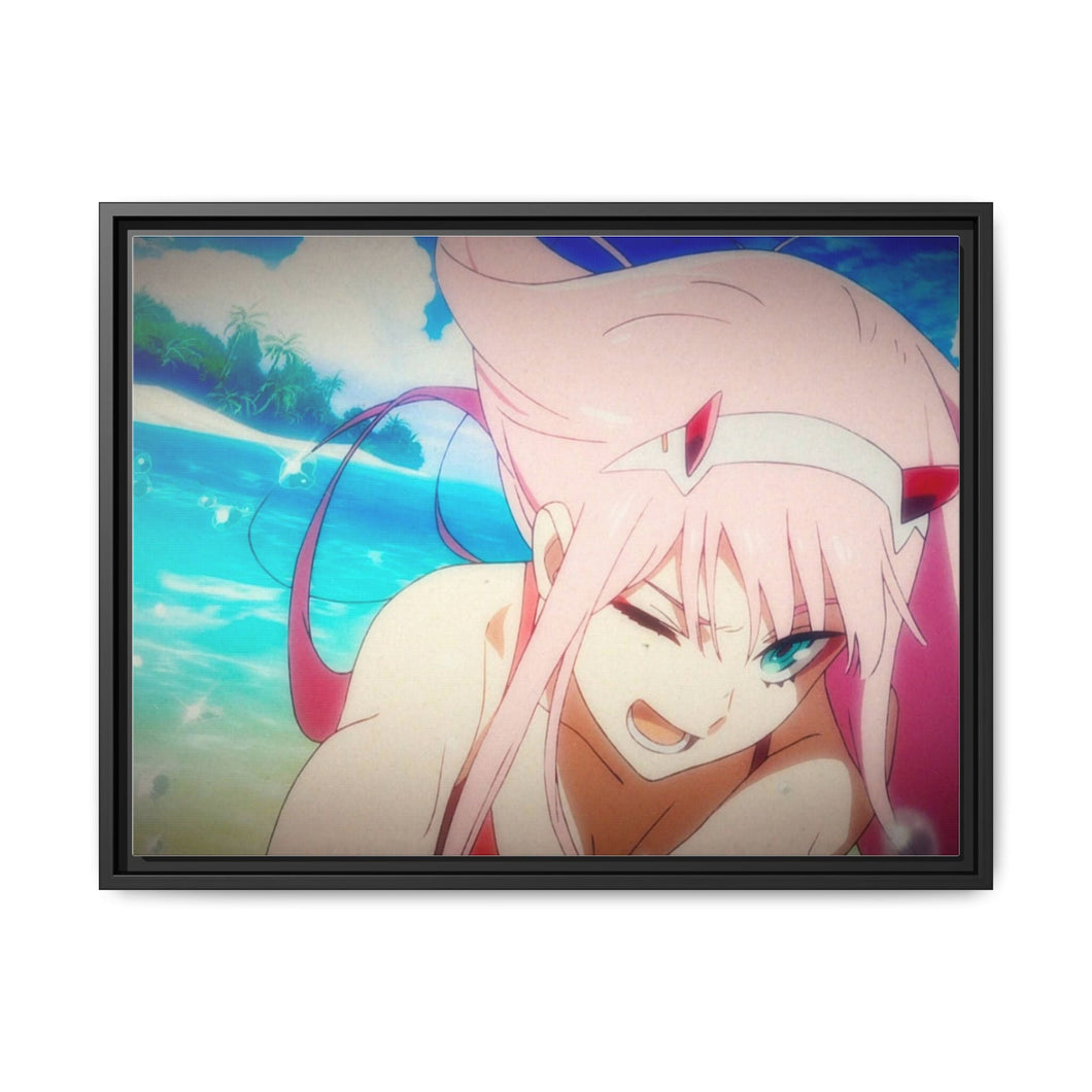 Anime Darling in the FranXX Canvas Framed Art Print