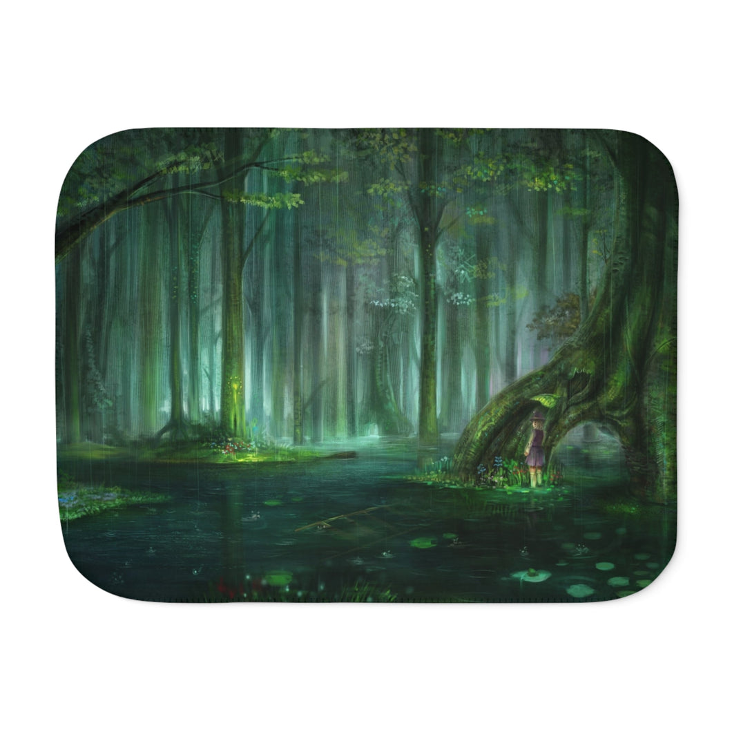 Fantasy Forest Sherpa Blanket